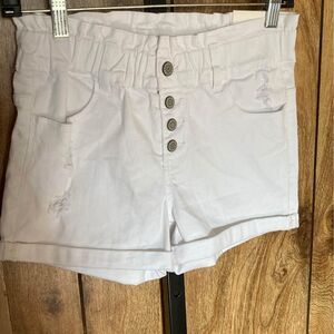 American Eagle Kids Distressed Button Fly Mom Shorts Size 16